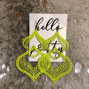 New Patterned Metal Earrings